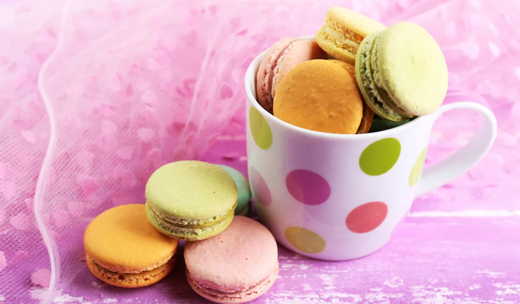 сладкое, печенье, color, macaron