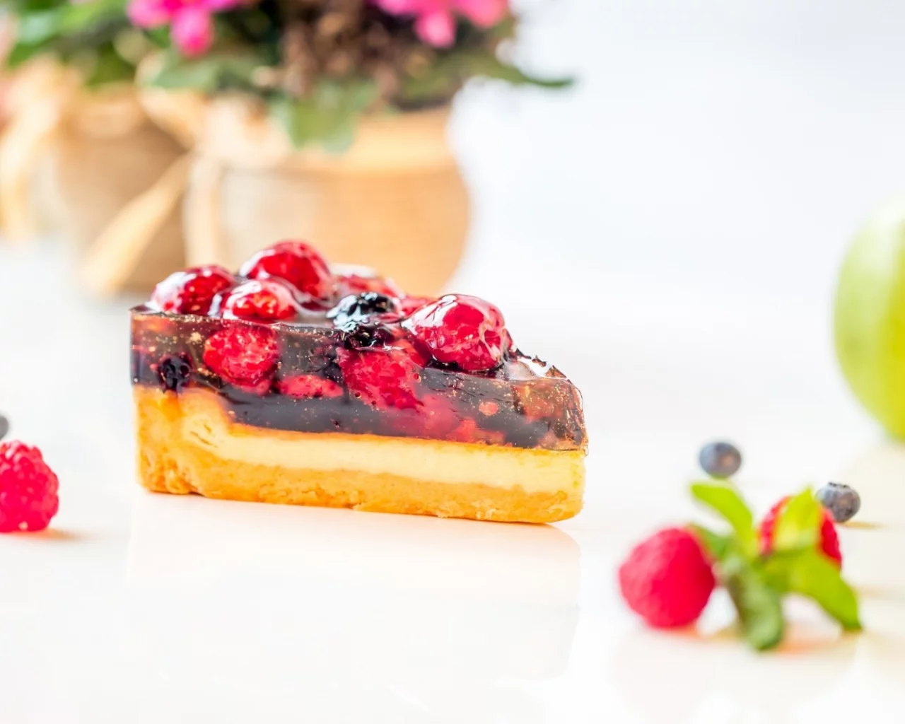 tort, zhele, iagody, iabloko, desert, торт, десерт, желе