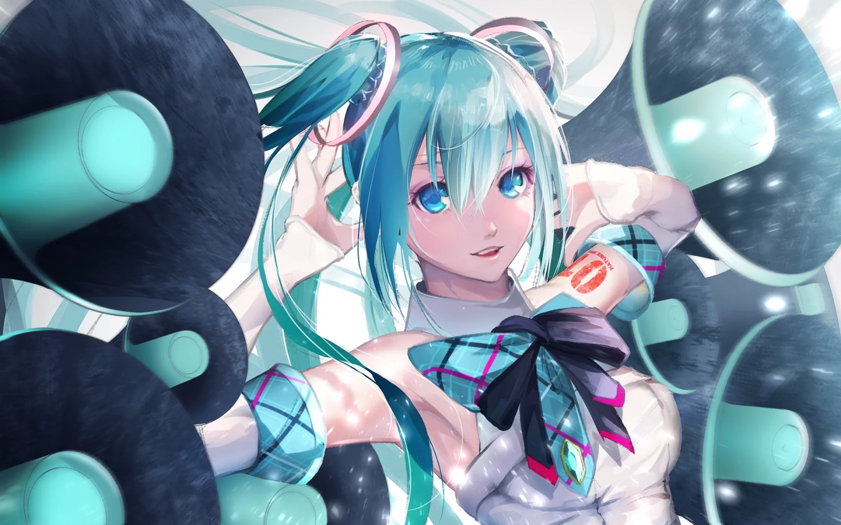 hatsune miku, smile, vocaloid