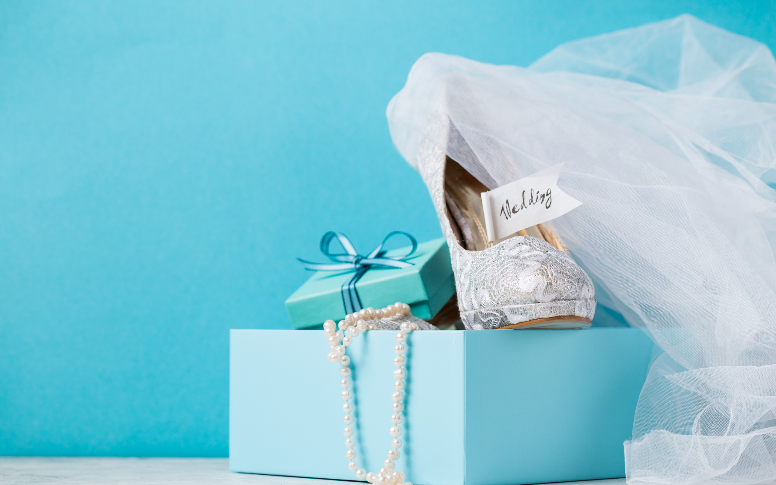 свадьба, box, бусы, коробка, подарок, туфли, blue
