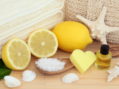 lemon, still life, oil, bath, starfish, мыло, ракушки, seashells, spa, candle, salt, лимон