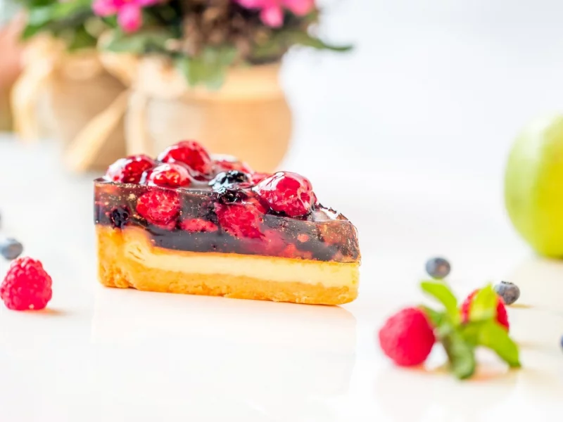 tort, zhele, iagody, iabloko, desert, торт, десерт, желе