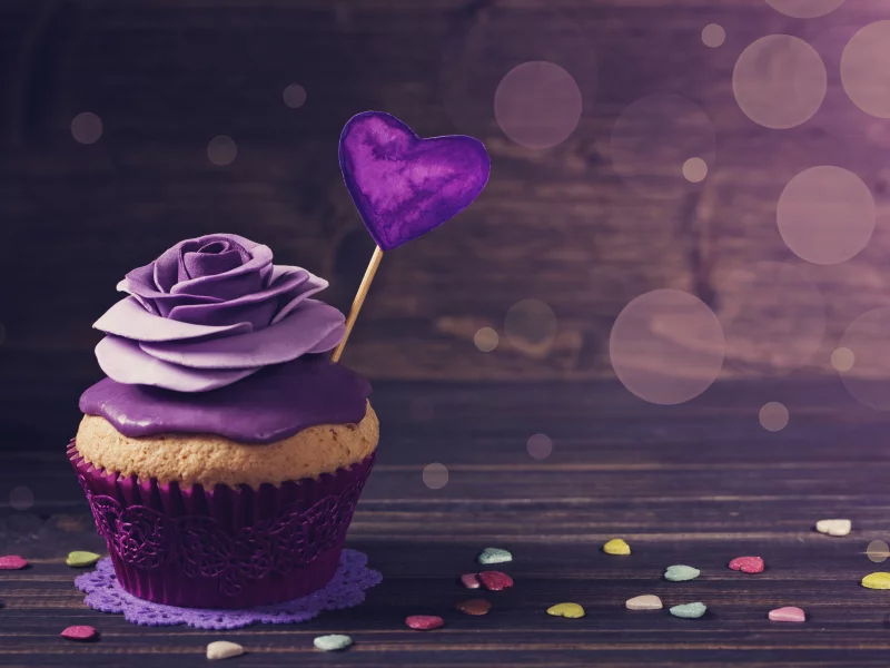 brithday cake, украшение розы, кекс, крем, выпечка, сердечко