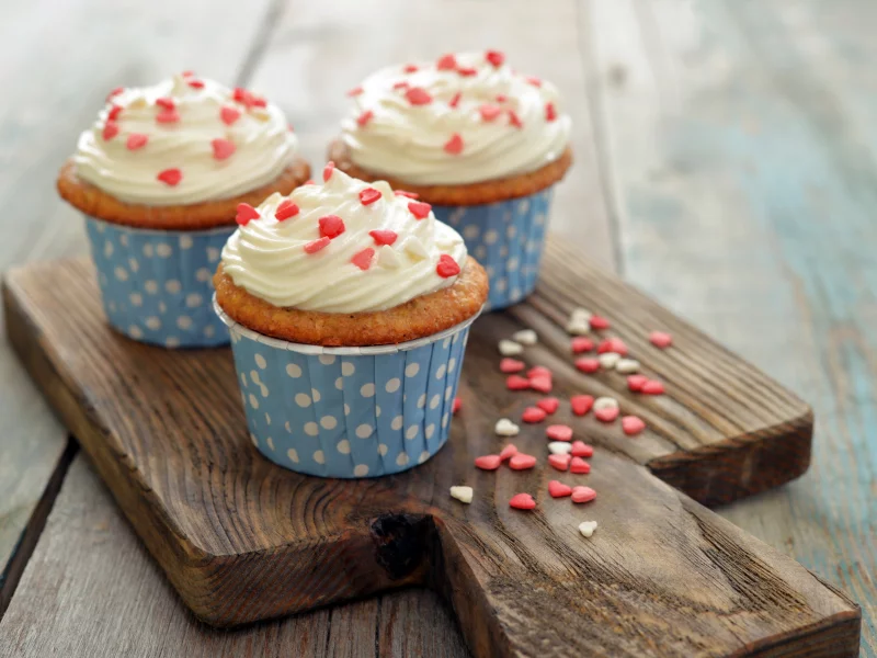 cupcake, dessert, sweet, love