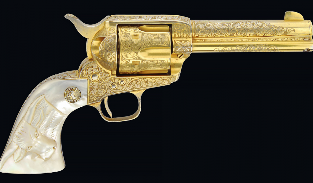 револьвер, кольт, инкрустация, золото, revolver, colt, special, gold, incrustation, engraved, pistol, dark, weapon, gun, pistols, weapons, ivory, white, sun, wide