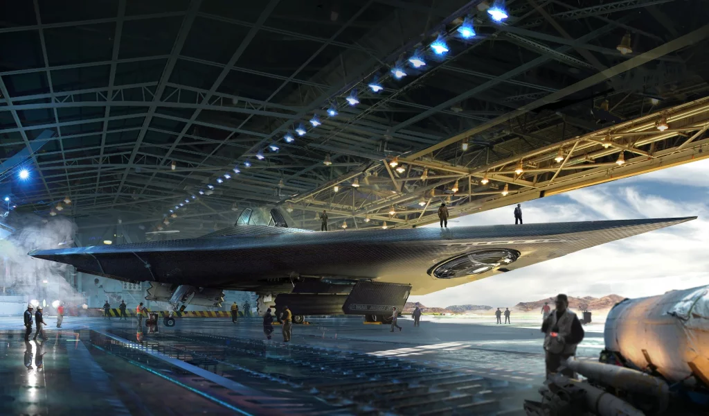 ангар, порт, космолёт, шаттл, hangar, port, spaceship, shuttle, black, equipment, repair, army, militay, see, summer, nice, wide