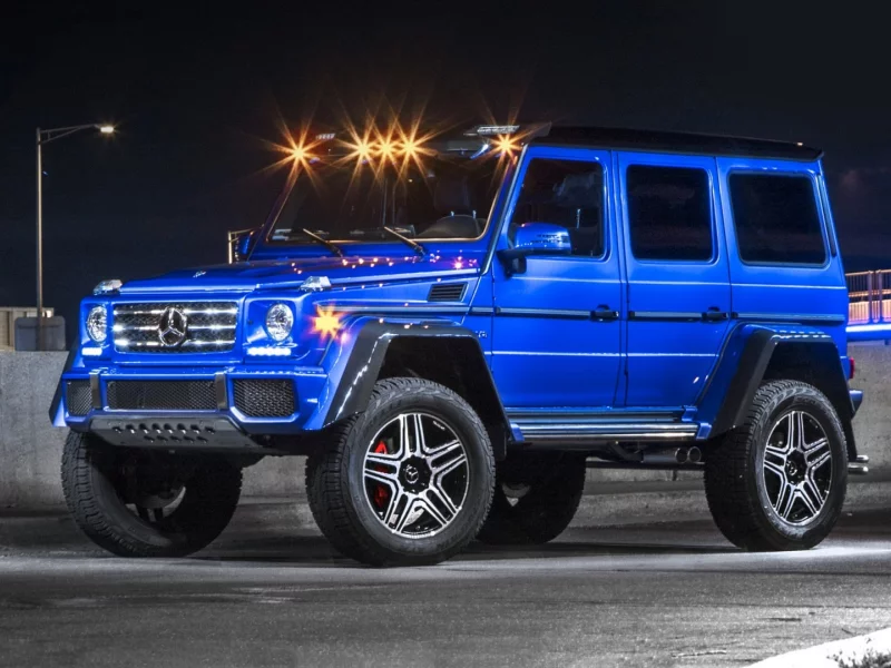 mercedes, g class, внедорожник, гелик, ночь, город