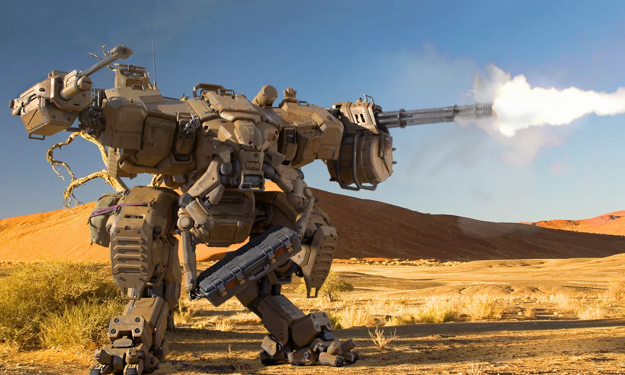шагающий танк, лёгкий, будущее, арт, walking tank, light, in fire, mech, tank, future, gunship, art, artwork, action, adventure, planet, armada, aero, space, see, ship, star, sky, day, sun, green, wide