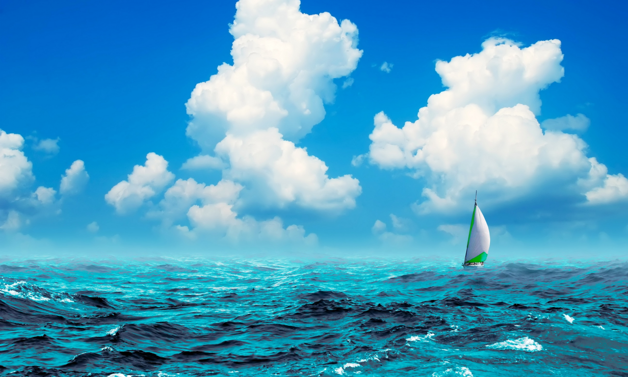 парусный спорт, лодка, парус, океан, boats, sports, sailing, sail, boat, ocean, sea, sky, clouds, summer