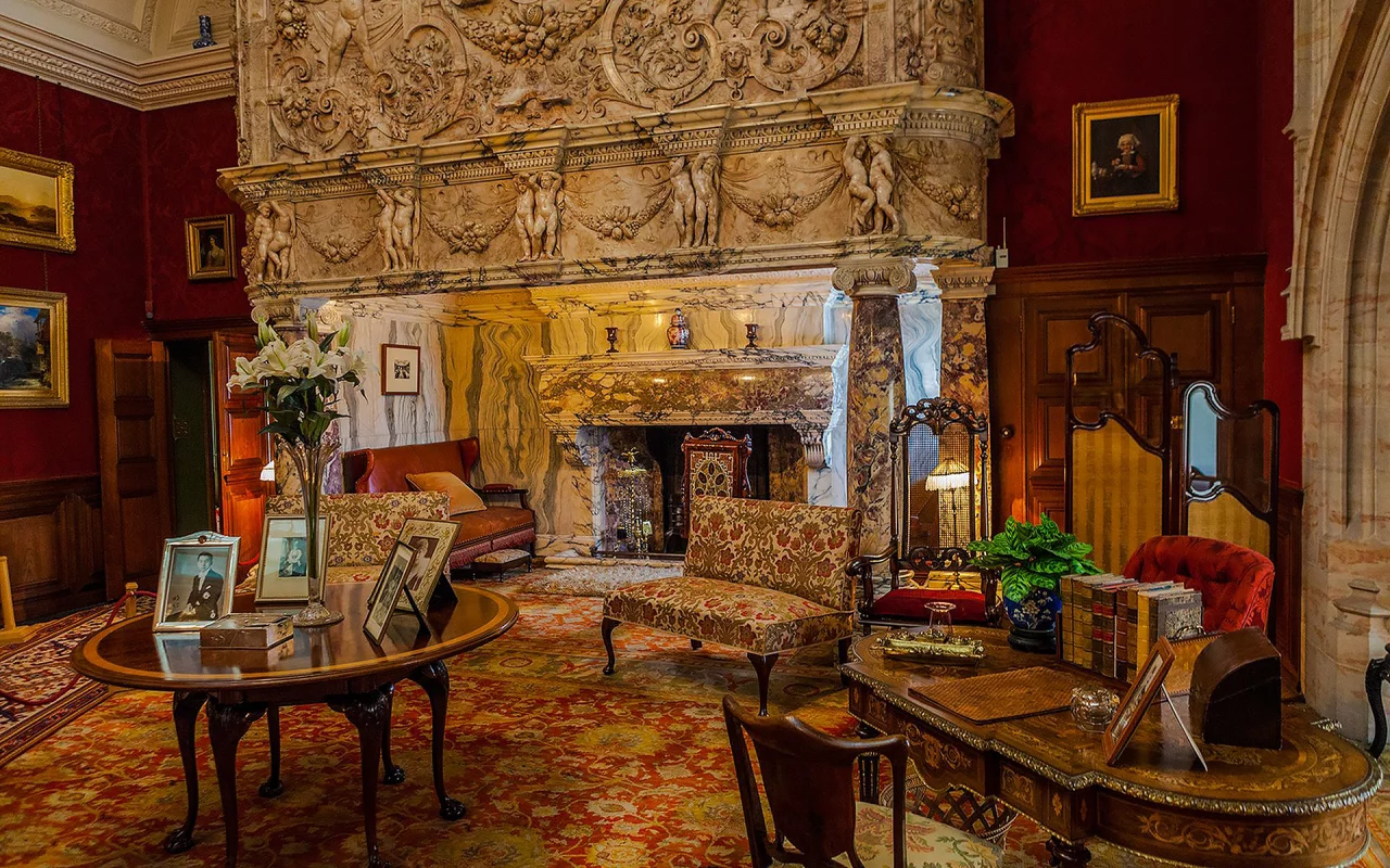 комната, мраморный камин, huge marble fireplace inside cragside house in northumberland, northumberland, england, house, old, room, environment, main, victorian, marble, fireplace, read, table, read, vine, wide