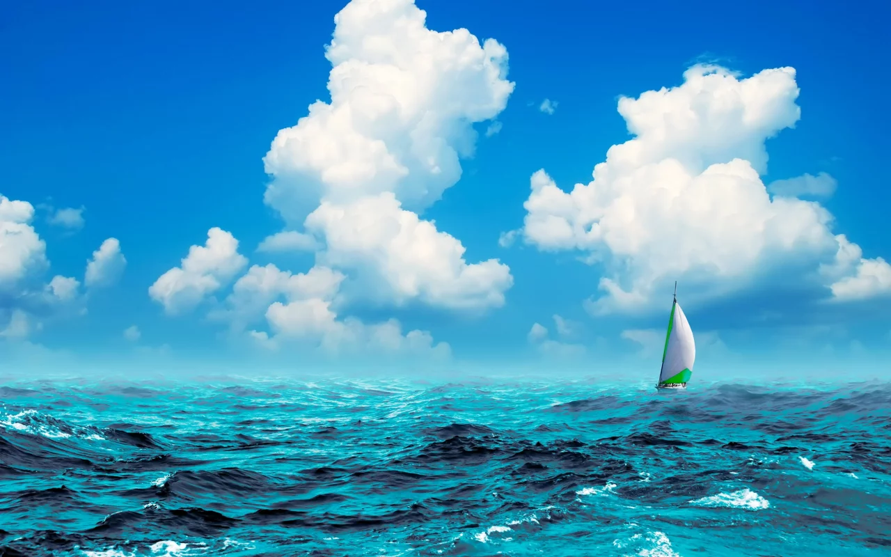 парусный спорт, лодка, парус, океан, boats, sports, sailing, sail, boat, ocean, sea, sky, clouds, summer