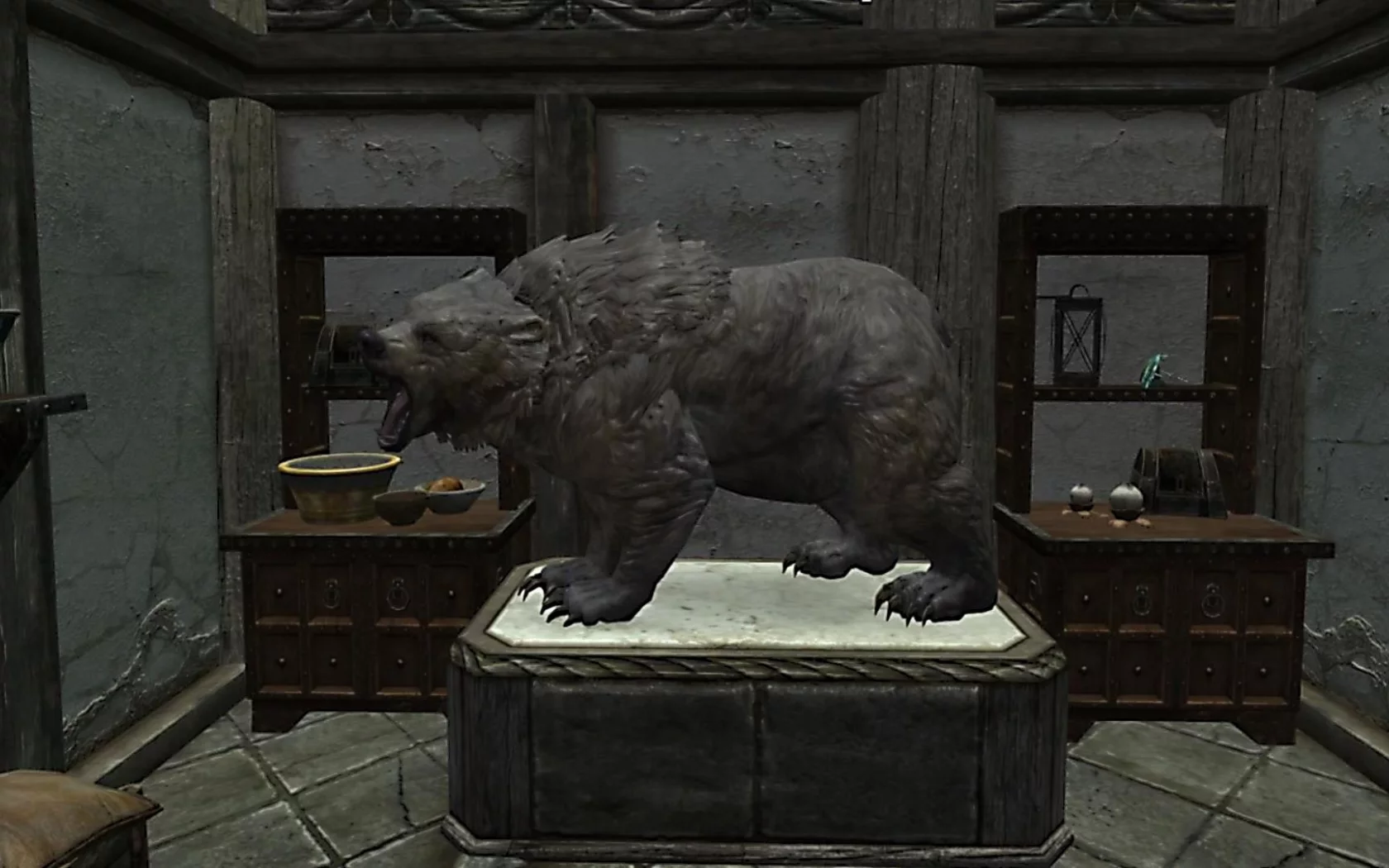 фигура, медведь, skyrim