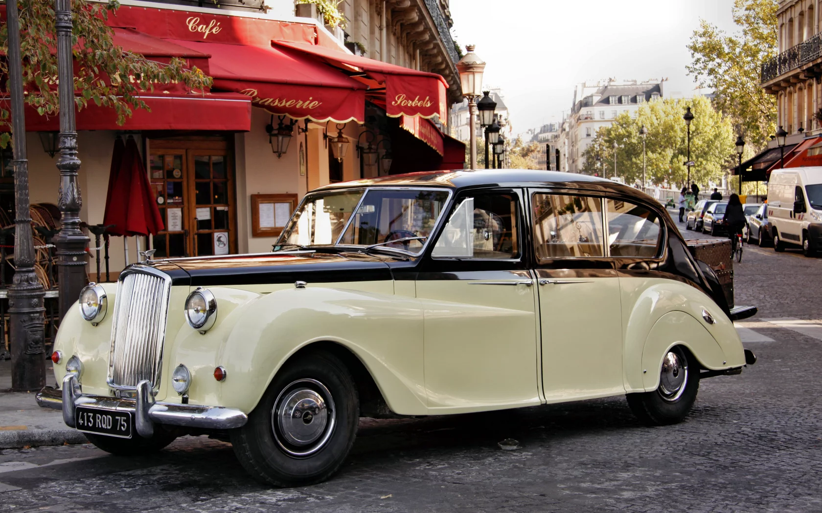 автомобиль, остин, car, austin, princess, 1954, front, beige, street, path, classic, retro, oldtimer, light, see, nice, wide