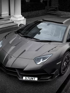 lamborghini, aventador, mansory, серый