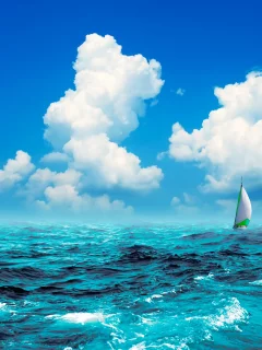 парусный спорт, лодка, парус, океан, boats, sports, sailing, sail, boat, ocean, sea, sky, clouds, summer