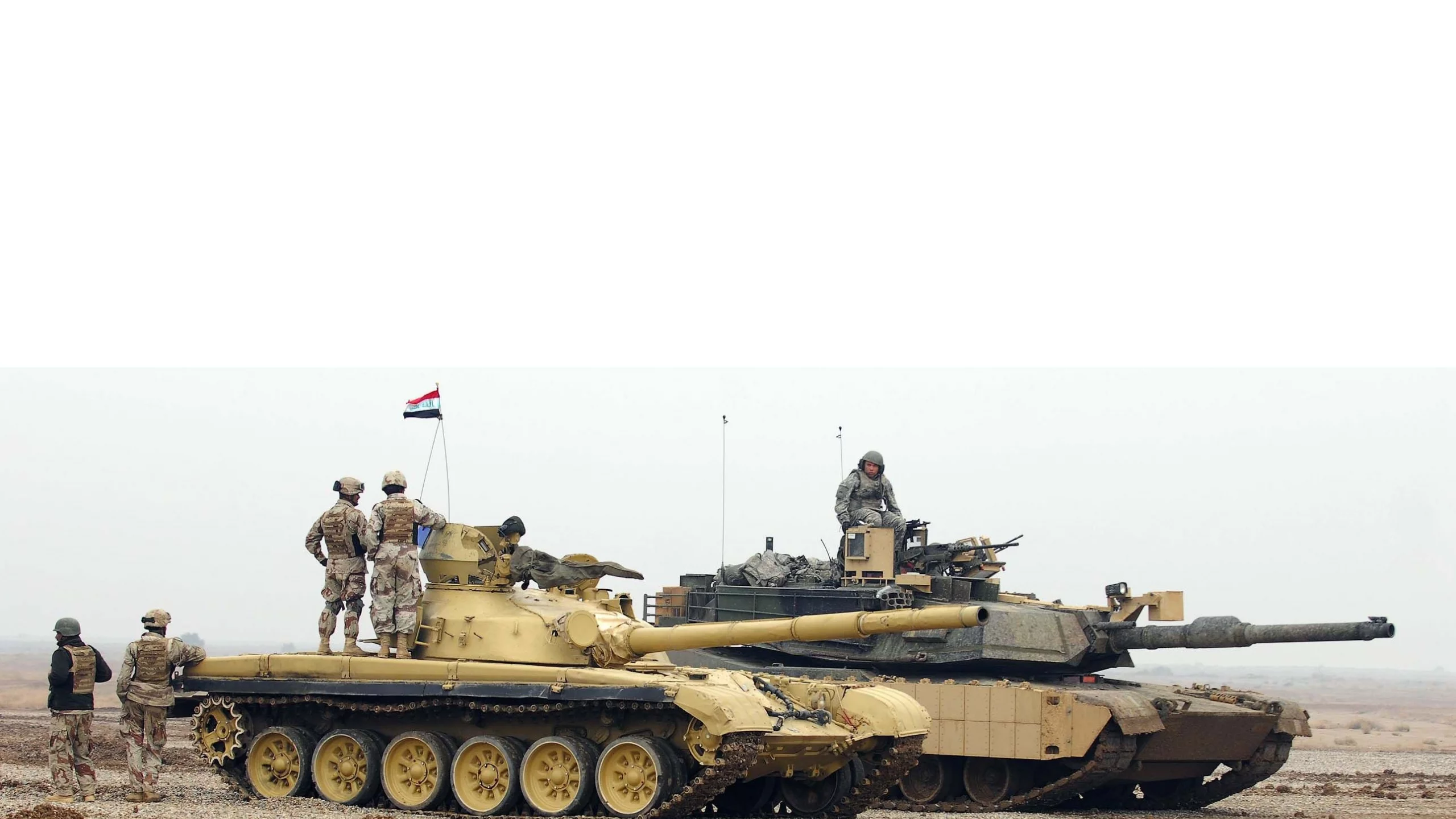 танк, т72, пушка, 125мм, абрамс, 120мм, м1а2, ирак, 2017, iraq, army, tankers, main, battle, tank, t72, gun, 125mm, m1a2, gun, 120mm, mod, side, armed, combat, vehicle, armor, armored, military, weapon, weapons, autumn, desert, see, wide