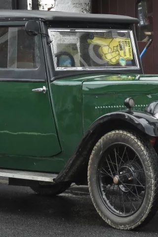 автомобиль, моррис, минор, car, morris, minor, 1928, 34, front, green, park, street, path, classic, retro, oldtimer, light, see, nice, wide