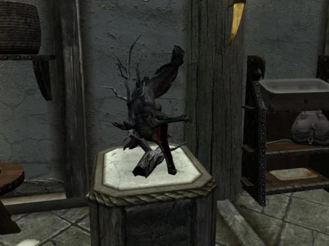 skyrim, фигура, дом, рыба