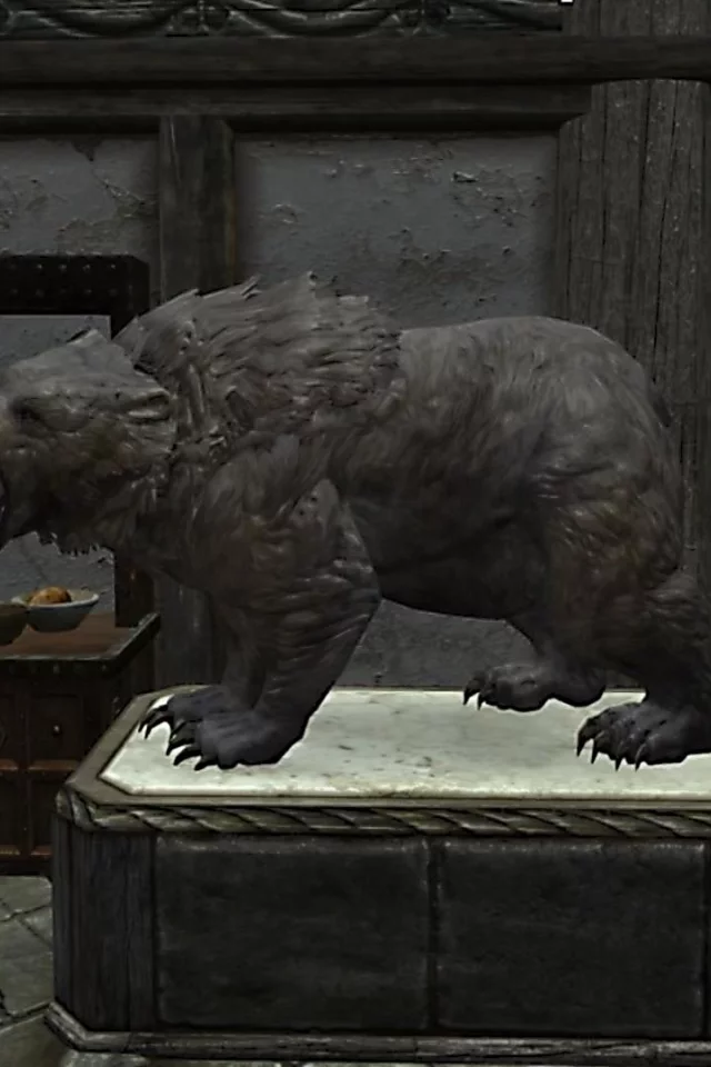 фигура, медведь, skyrim