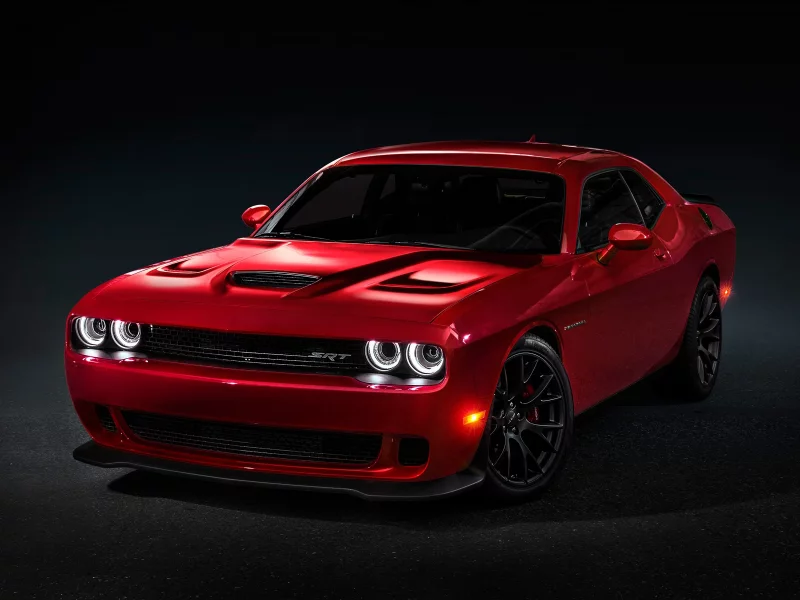 автомобиль, додж, dodge, challenger, srt, muscle, musclecar, stance, power, street, road, car, night, sun, dark, sky, summer, see, indusrial, front, red, dark, nice, wide