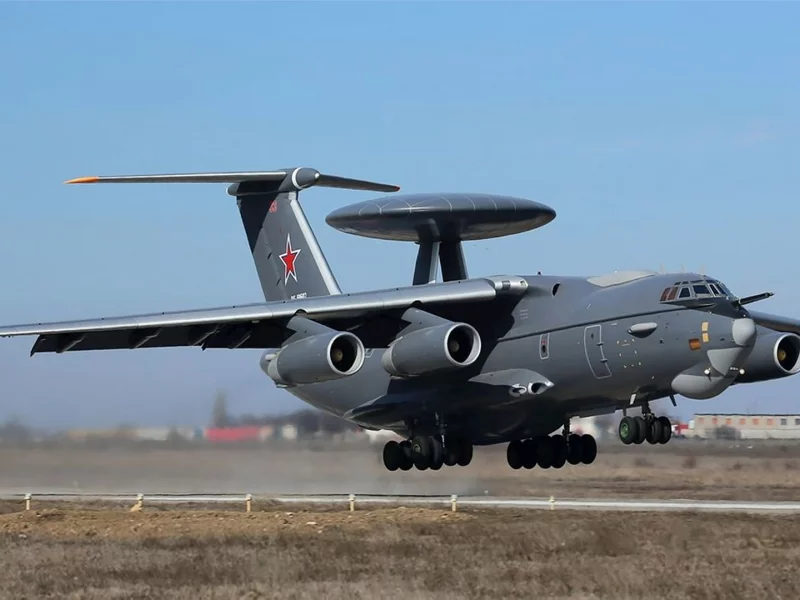 самолёт, дрло, разведчик, дальний, а100, ил76мд90а, взлёт, аэродром, aircraft, a100, awacs, reconnaissance, longrange, il76md90a, takeoff, airfield, rus, sky, grass, sun, light, nice, wide