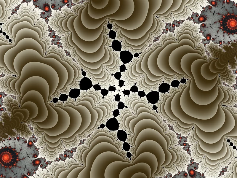 фрактал, ярко, узор, цвет
