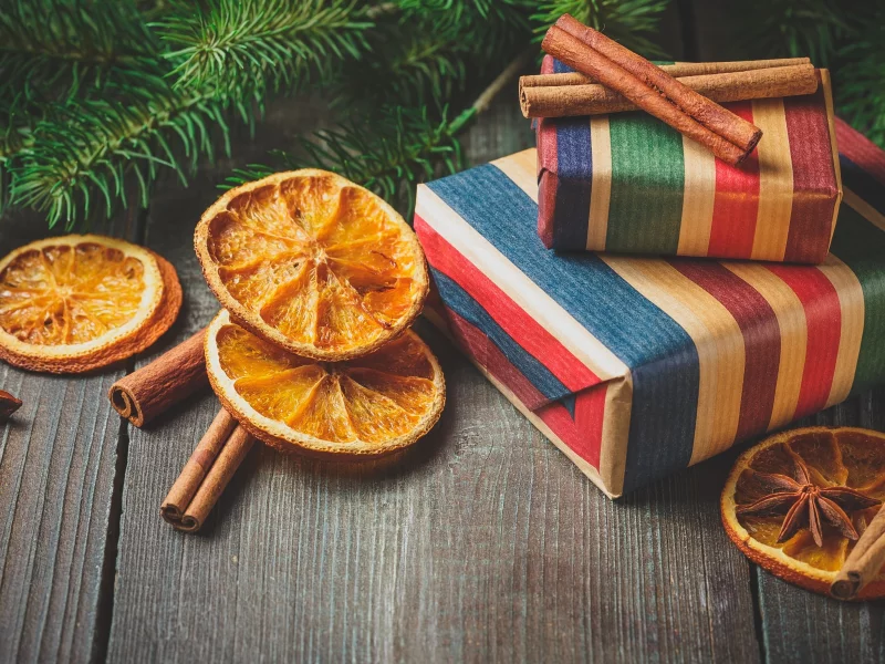 orange, апельсин, елка, gift, holiday celebration, happy, украшения, vintage, корица, decoration