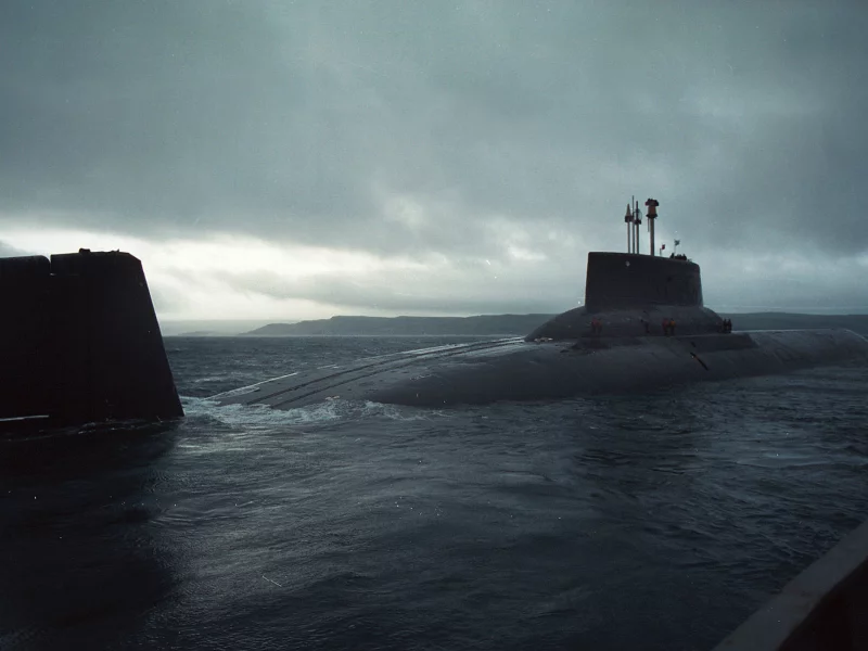 атомная, подводная, лодка, акула, проект, 941, море, nuclear, submarine, boat, shark, project, 941, sea, dark, sky, water, see, nice, wide
