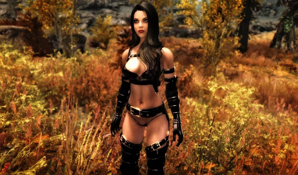 игры, девушки, skyrim