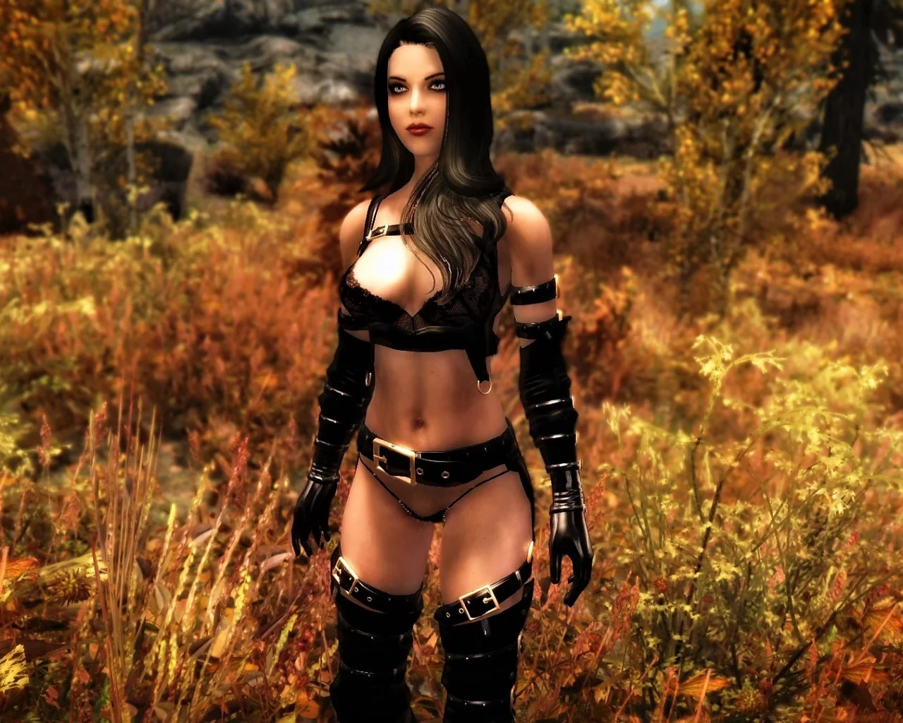 игры, девушки, skyrim