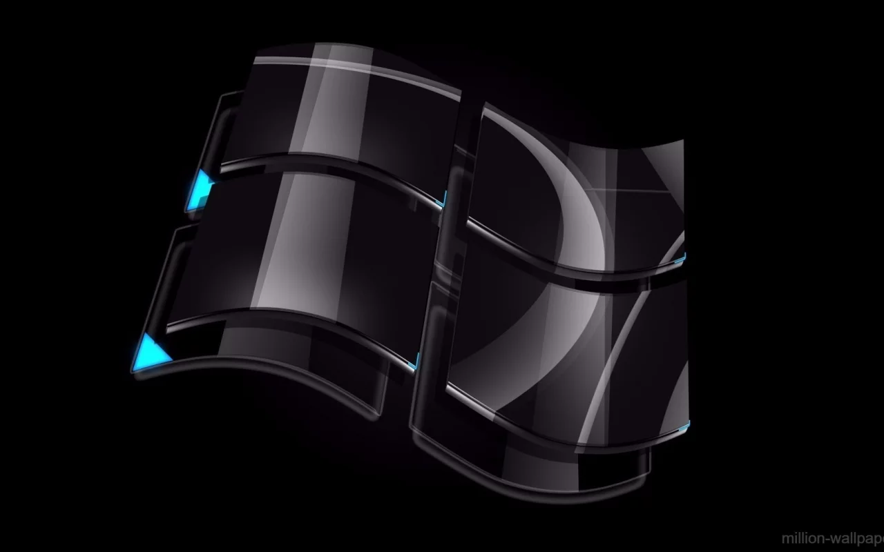 windows, темный фон