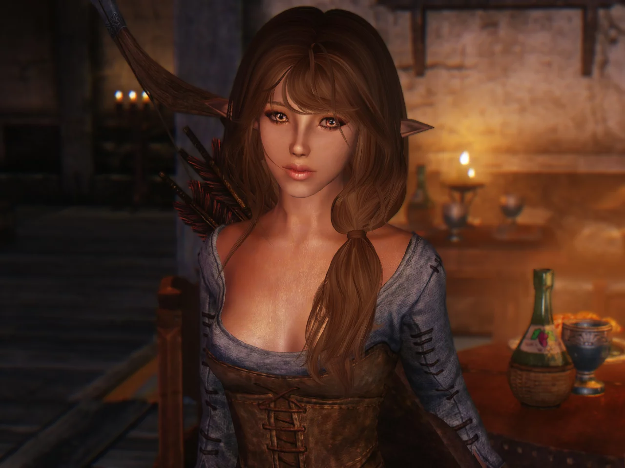 игры, девушки, skyrim