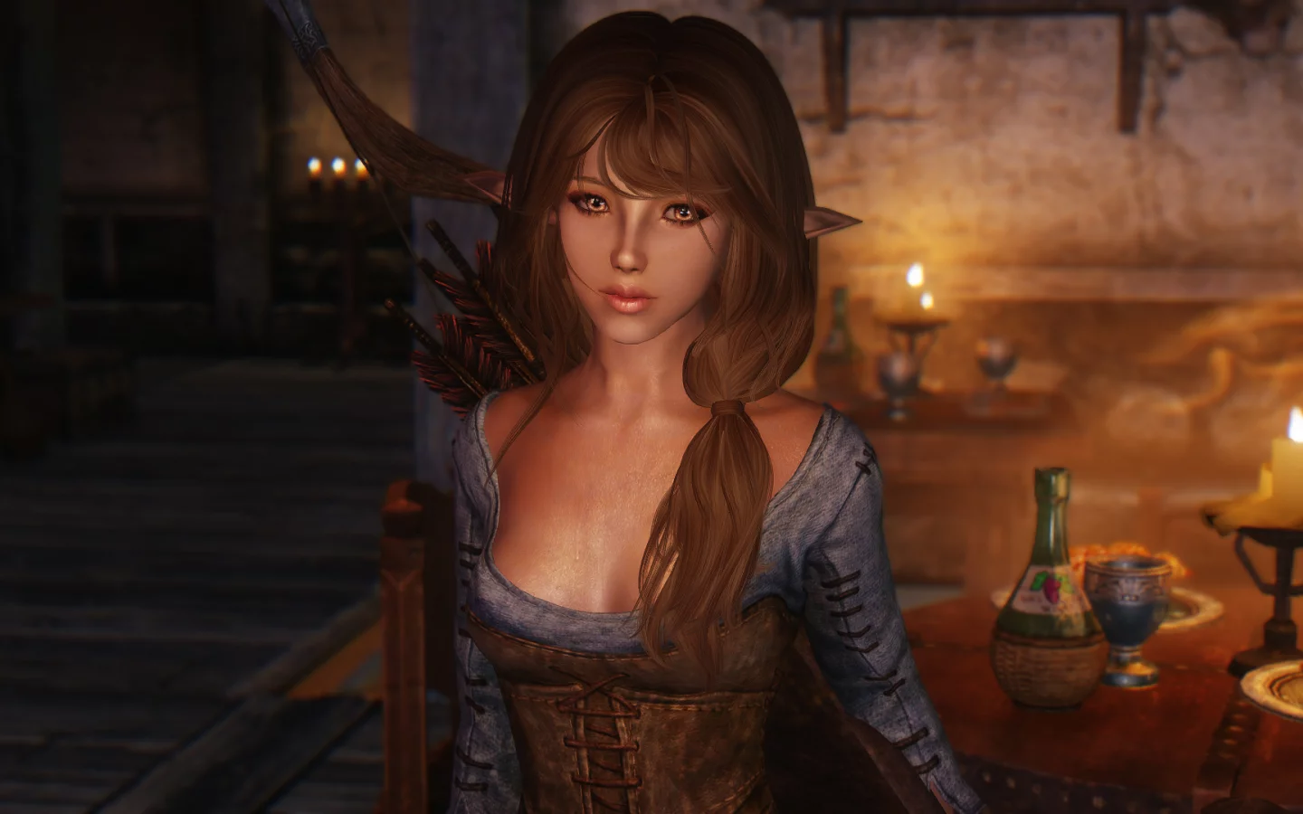 игры, девушки, skyrim