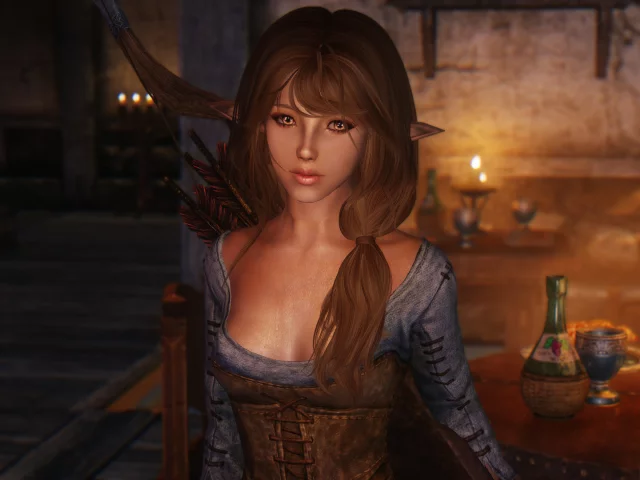 игры, девушки, skyrim