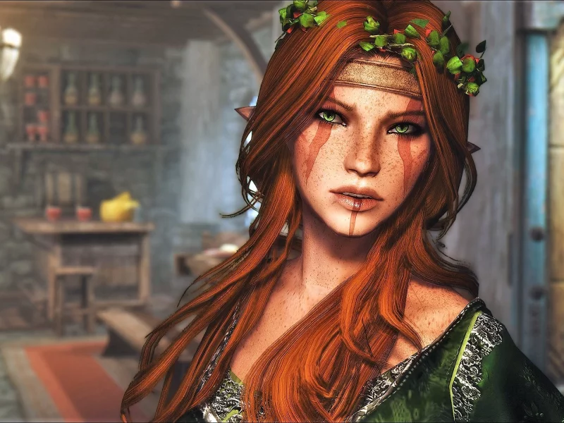 игры, девушки, skyrim