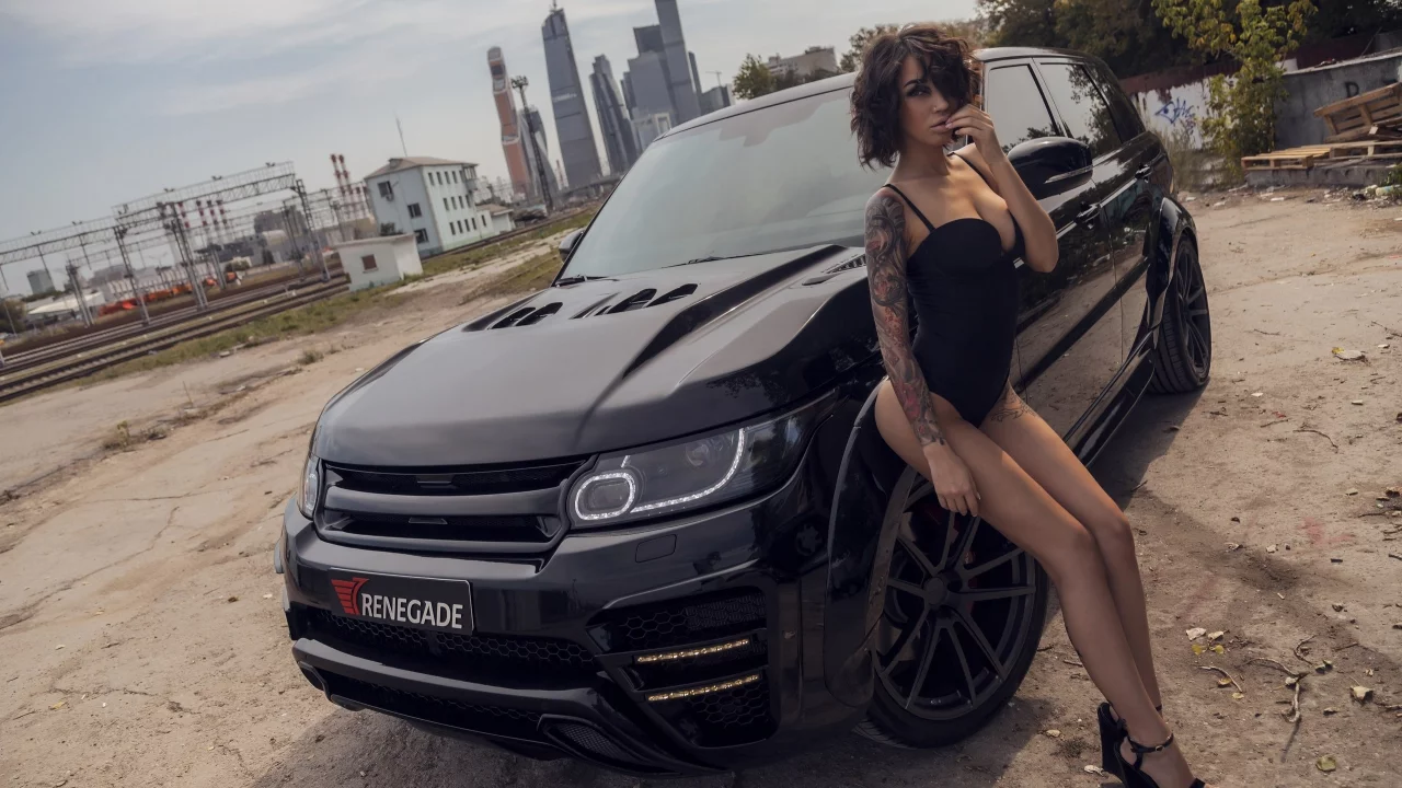 авто, девочки