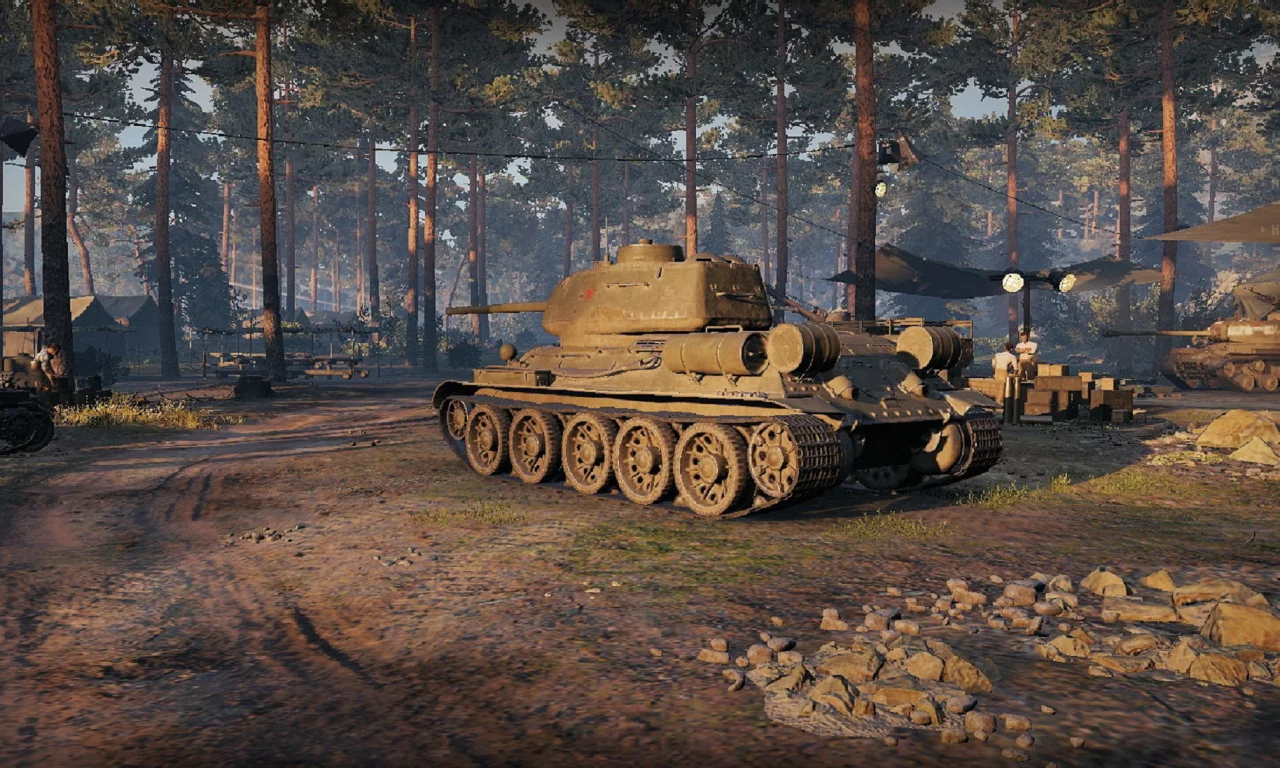 игра, арт, world of tanks, танк, ссср, т 34 85, рассвет, wargaming net