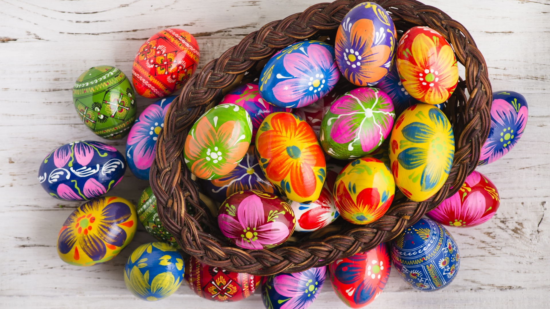 весна, корзина, decoration, colorful, wood, aster, асха, busket, яйца крашеные, appy, spring, eggs