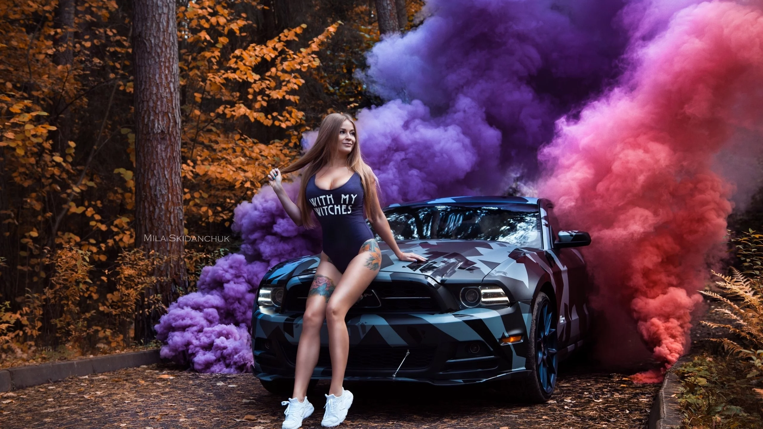 авто, девочки