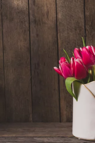 розовые, fresh, wood, pink, тюльпаны, tulips, букет, spring, flowers, цветы