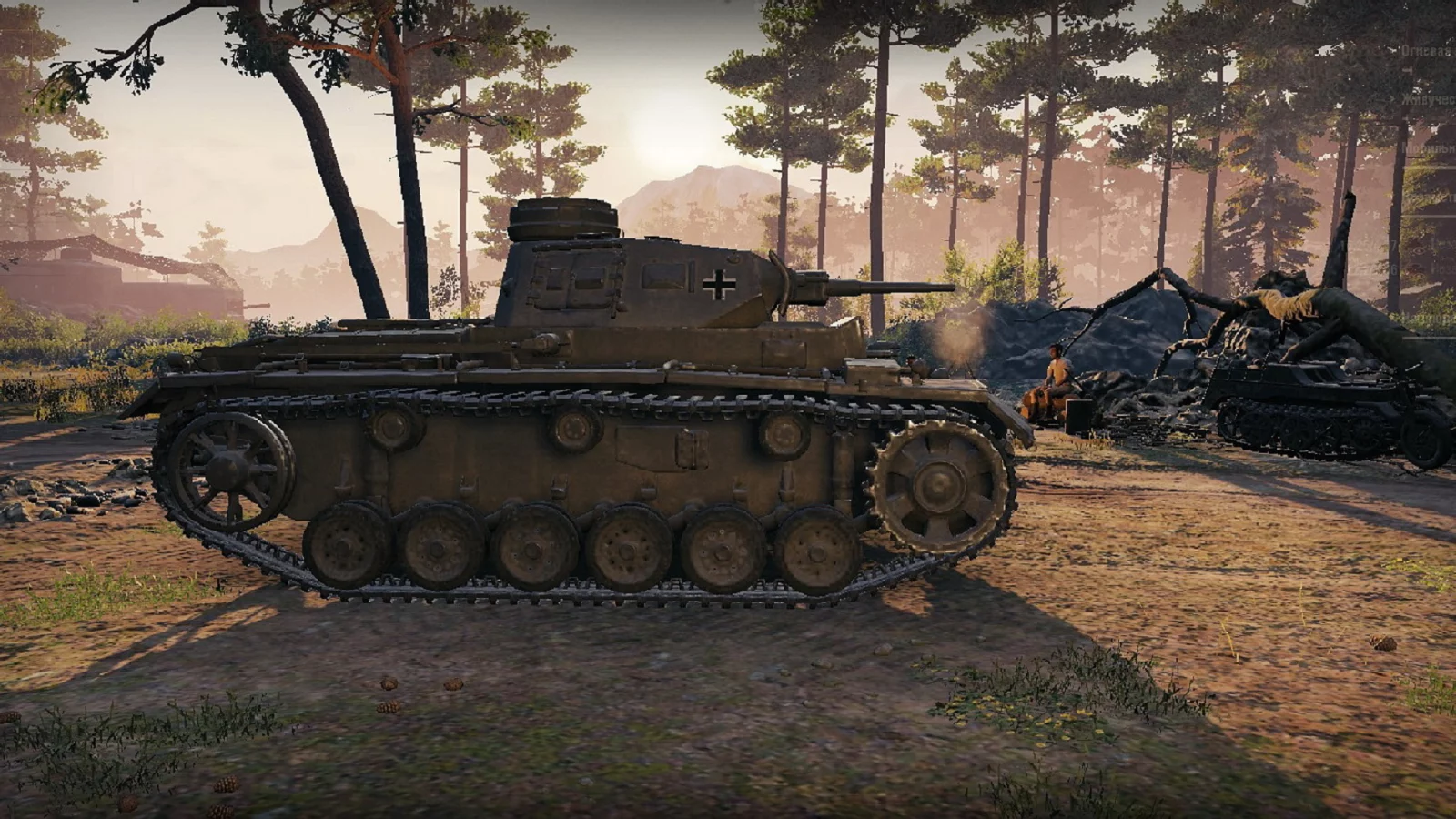 игра, арт, world of tanks, танк, немецкий, pzkpfw iii ausf j, рассвет, солдаты, wargaming net