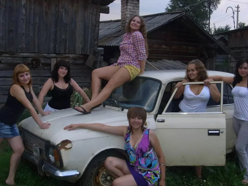 девушки, авто