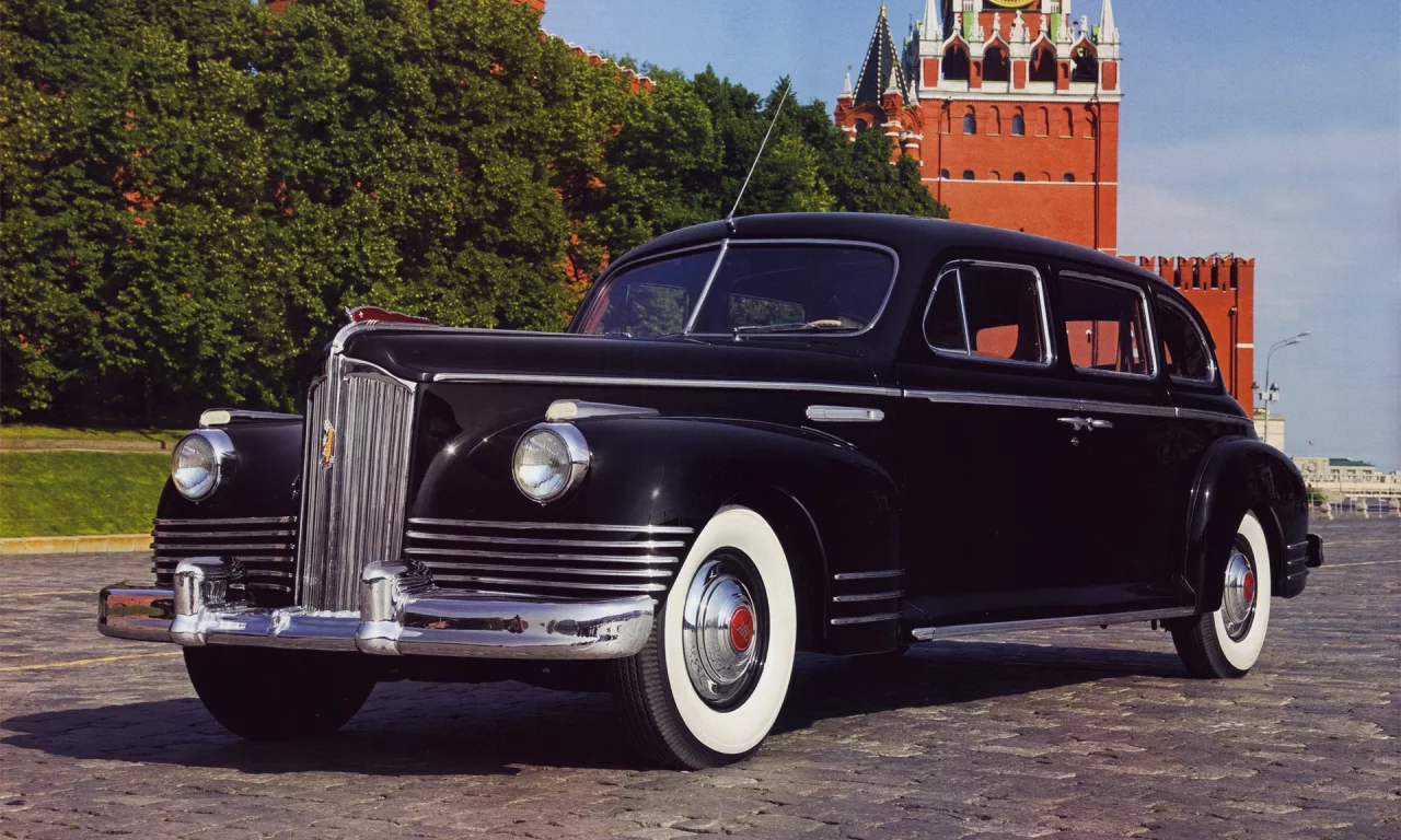 автомобиль, зис, зис110, лимузин, zis, zis110, 110, limousine, r8, 6l, 140, horsepower, front, black, street, kremlin, sun, see, nice, ussr, 1945, wide