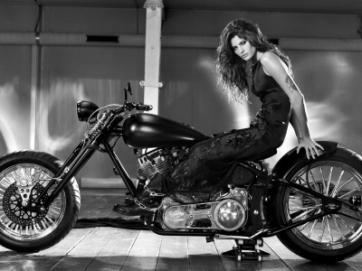 мотоцикл, харли дэвидсон, девушка, харли, дэвидсон, харлей, bike, girl, harley davidson, dress, davidson, hd, chopper, bw, blak, hangar, room, dark, motorbike, bike, custom, highball, dark, see, sun, darkness, wide