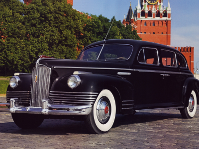 автомобиль, зис, зис110, лимузин, zis, zis110, 110, limousine, r8, 6l, 140, horsepower, front, black, street, kremlin, sun, see, nice, ussr, 1945, wide