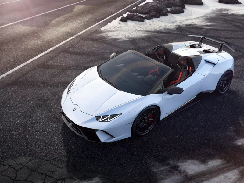 lamborghini, huracan, белый, supercar