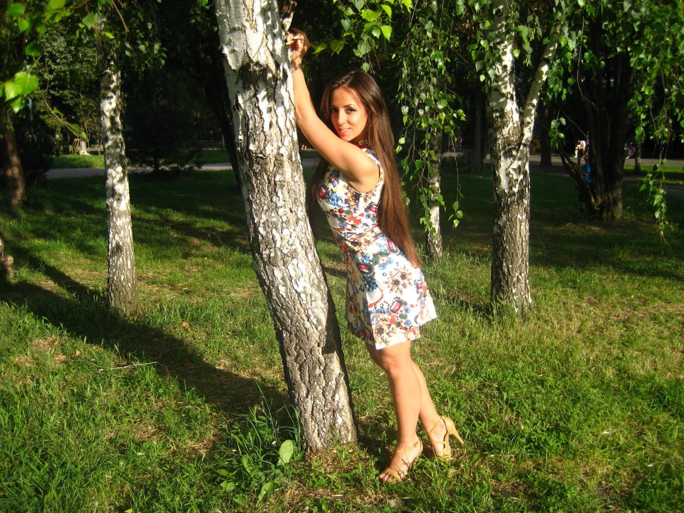лес, трава