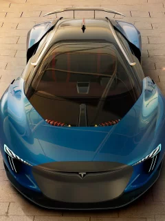 tesla, суперкар