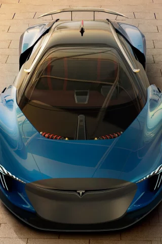 tesla, суперкар