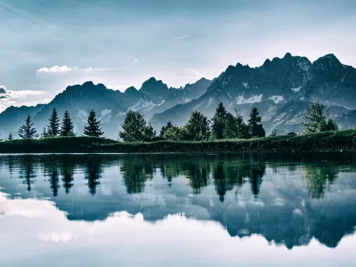 пейзаж, горы, природа